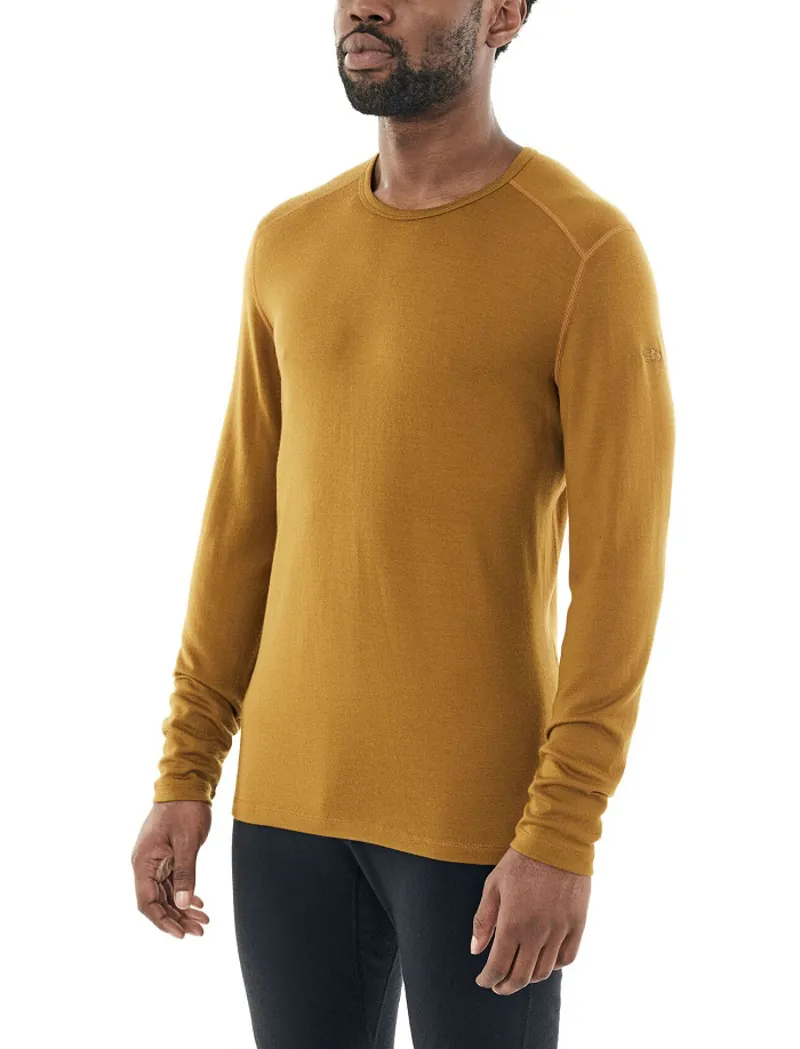 Icebreaker Mens 260 Tech Long Sleeve Crewe Curry-4
